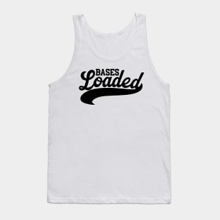 Bases Loaded Script black Tank Top